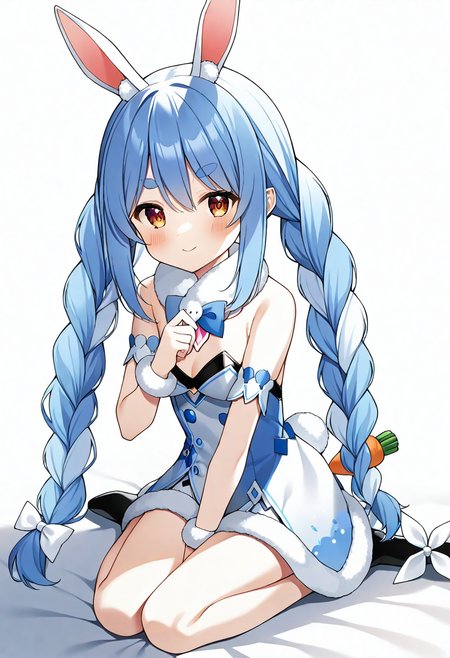 1girl, usada pekora, usada pekora \(1st costume\), hololive, hololive english, sitting 
 <lora:hololive-pd6-1-step00032000:1>
