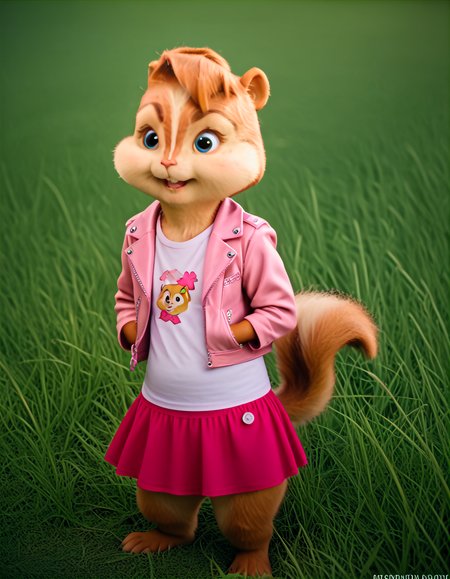 score_9, score_8_up, score_7_up, score_6_up, score_5_up, score_4_up,   BREAK
brittany miller, chipmunk, furry, short ears, pink jacket, pink skirt, light pink shirt, standing in grass, photo, irl