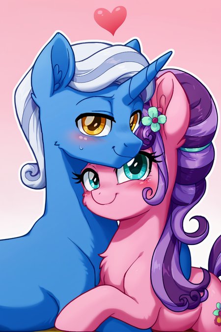 Sunny Skies & Petunia Petals [PonyXL]