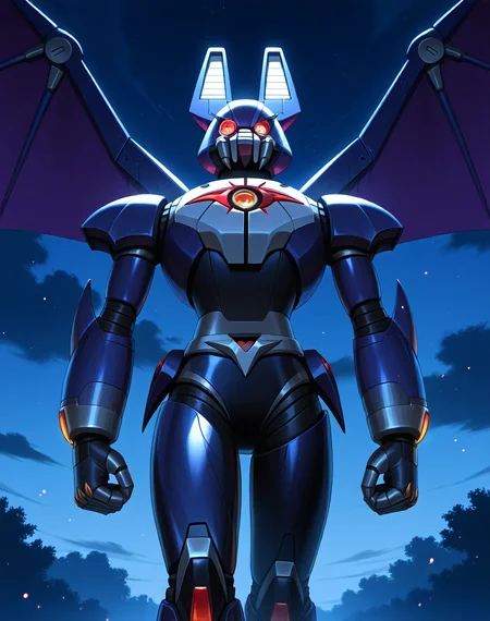 <lora:Dark_Necrobat_(Mega_Man_X)_(Illustrious)_(AD):1> Dark Necrobat, reploid, MMX, 
((
exterior, night sky with dark clouds,
male focus, intense shadows, dynamic shadows, intricate details, attention to details, gradient coloring, bright vivid colors, robot, bent leg, glossy metal body, dynamic action, cowboy shot, 
)), 
BREAK very awe, masterpiece, best quality, amazing quality, very aesthetic, highres, absurdres, photographic realism, 8K CGI render, 
EZRealPONYXL, zPDXL, Smooth Quality, lazynsfw,