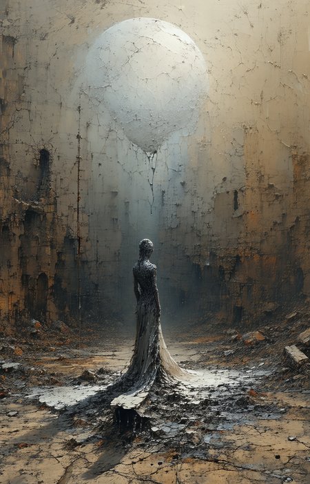 big tears in small, i see hate, war, terror, sorrow , death appears in a dress of ash, silent laughter, cold heart