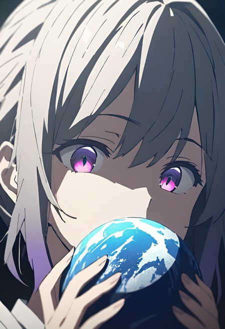 gorgeous lips, cinematic, (masterpiece), (best quality), (ultra-detailed), very aesthetic, perfect composition, intricate details, absurdres, detailed face, (anime, masterpiece, intricate:1.3), (best quality, hires textures, high detail:1.2), 
1girl, <lora:ShinobuXL:.9>, shinobu, solo, space, small planets, floating object, white wings, black ribbon, gradient eyes, beautiful detailed eyes, gradient background, holding planet, eating planet, (masterpiece:1.4), (best quality:1.4), (ultra-detailed:1.2), gl0w, glow