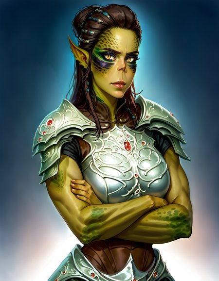 zPDXL2,  gradient background,
<lora:laezelxl3-000006:1>, <lora:Cold Oil Gothic Style SDXL_LoRA_Pony Diffusion V6 XL:1> <lora:add-detail-xl:1.6> ,<lora:DetailedEyes_V3:2>