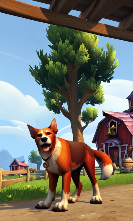 score_9, score_8_up, score_7_up, rating_safe BREAK, world of warcraft, dog, barn, warcraftstyle, scenery, <lora:WarcraftStyle_v2-000004:0.75>