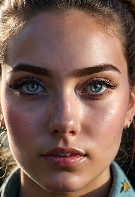 portrait, 20-year-old woman, dynamic lighting, ultra-high definition, reflections, sharp focus, intense shadows, detailed and intricate environments, intricate painting, charming, extraordinary, phenomenal, remarkable, aesthetic, artistic, charming, exquisite, breathtaking, masterpiece, best quality, ultra detailed, extremely realistic, beautiful extremely detailed eyes, eyelashes, Fintan Magee, Eugene de Blaas, Gabriele Dell'otto