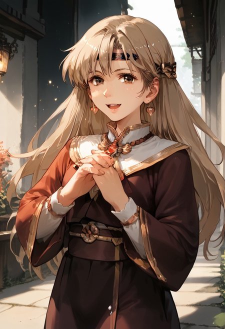 score_9, score_8_up, score_7_up, score_6_up, score_5_up, score_4_up, detailed, intricate details, source_anime, , (best quality) , (highly detailed) ,((masterpiece)), ((best quality)), (ultra-detailed), ((extremely detailed)), (high resolution), 4K, (8K), best quality, (beautiful), (dynamic lighting), (super detailed skin), sharp focus, (1_girl, solo focus), score_9,score_8_up,score_7_up,anime coloring, 1girl,solo, <lora:sonia_p_v1.5> yui_uzuki,, 1girl, solo, long hair, earrings, looking at viewer, smile, , light brown hair, , brown eyes, , brooch,, standing, dynamic pose, own hands clasped, jewlery, brooch, bangs ribbon,,  medium hair, headband, shiny skin, dkimono, obi, looking at viewer, standing, cowboy shot, smile, open mouth, hands up, lamppost, clenched hands, BREAK night sky, summer festival, night,  , detailed face and detailed skin <lora:add-detail-xl:1.0> ,(((feminine bodies))),(((perfect anatomy))),