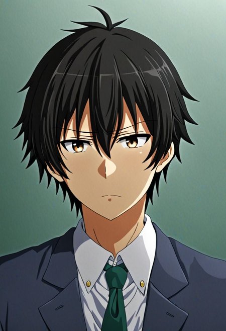 high resolution, solo, best quality, 1Boy, Seiya Kanie, black hair, short hair, thin, school life, school uniform, OverallDetail