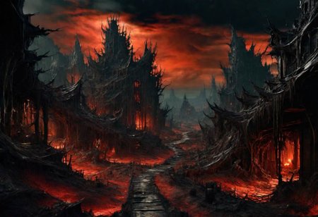 EdobHorrorLandscape,
ghst-3000, OverallDetail,
A landscape of a curse village in europe,
red sky,
hopeless, nightmare, broken lights, dark ambiant,
HDR, HD textures, intricated details, 8k,