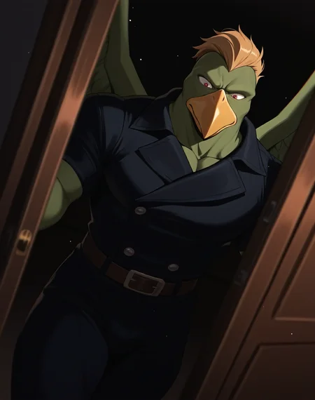 <lora:Griff_(Gargoyles)_(Illustrious)_(AD):0.85> Griff, muscular, monster, 
interior, basement, far from civilization, dark, dark room, no windows, 
gradient coloring, dutch angle, 
BREAK very awe, aesthetically pleasing, masterpiece, best quality, amazing quality, very aesthetic, perfect depth of field shot, in'ei, source_furry, 
EZRealPONYXL, zPDXL, Smooth Quality, lazympos, IllustQualXL_Pos, lazynsfw,