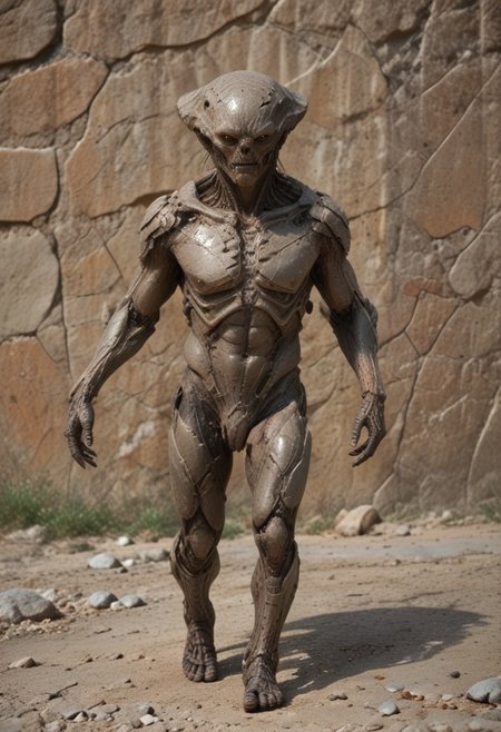 (((running))), Stone catacombs in an alien world filled with stone beings. Adult body proportions , adults, 
((((Full body portrait))))