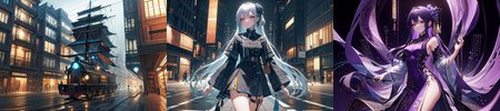 highly insanely detailed, masterpiece, top quality, best quality, highres, 4k, 8k, RAW photo, (very aesthetic, beautiful and aesthetic), 
__lazy-wildcards/subject/style-elem/code_style/prompts__, 
<lora:CodeStyle (half generic class)_564920:0.6>, 
(1girl:1.3), 1other, 
__lazy-wildcards/dataset/background__,âââ