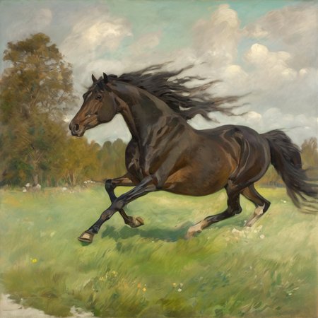 jchelmonski horse running along a meadow, expressive <lora:jchelmonski:1>