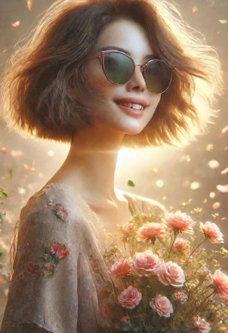 (best quality, masterpiece, colorful, highest detailed), ultra detailed, 8k, (intricate details, hyperdetailed:1.15), (photorealistic:1.2), (raw photo:1.2), detailed, (official art, extreme detailed, highest detailed), soft nature lights, soft colors, (natural light, ray tracing, cinematic lighting, bloom, volumetric light), 1girl, solo, Vietnamese, (smile, looking at viewer, high detail skin, real skin, skin texture:1.15), (blonde hair, long hair, flowy hair, floating hair:1.1), light passing through hair, (pureerosface_v1:1.2), (cowboy shot, dynamic pose:1.2), (outdoors, park, park bench, snow on grass, snowing, snowflake, backlighting:1.2), (SunGlass, sunglass, santa dress, green necklace, green highthighs, red footwear:1.2), Fixhand,