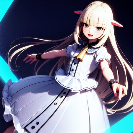 masterpiece, best quality, photorealistic, 3D, shiny_skin, shiny_hair, dynamic angle, beautiful detailed glow, HDR, Rembrandt lighting, colorful refraction, lens flare, bloom, film Reflection, chromatic aberration, light diffusion, public indecency, cowboy shot, deep meaning, physically-based rendering, bright, vibrant, intricate, 1girl,mery milk,<lora:mery milk:1.0>,  :d,long skirt