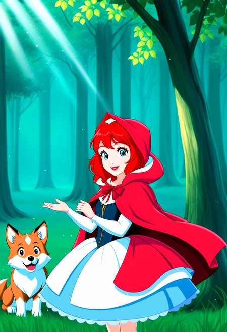 8K. Little Red Riding Hood and SnowWhite. (Enchanted home environemnt)
Anime_theme
<lora:Little Red Riding Hood XL + SD1.5LITTLE RED RIDING HOOD_v:2.0>
<lora:DIsney Princesses PONY EDIT by Foxie Queen>