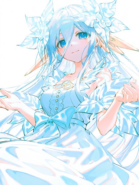 1girl,looking at viewer,smile,solo,,simple background,white background,cowboy shot,sitting,from below,takamiya(fairy),breasts,<lora:takamiya-000010:1.2>, masterpiece, best quality, very aesthetic, absurdres,newest, incredibly absurdres,, artist:yoneyama mai, (artist:wanke:1.1), artist:mocha, (cotton:1.1), artist:date, (senpen:1.1), artist:ciloranko, artist:noyu, noyu23386566, (artist:sho:0.8264462809917354), (sho lwlw:0.9090909090909091), year 2023, (solo:1.3310000000000004), lineart, monochrome