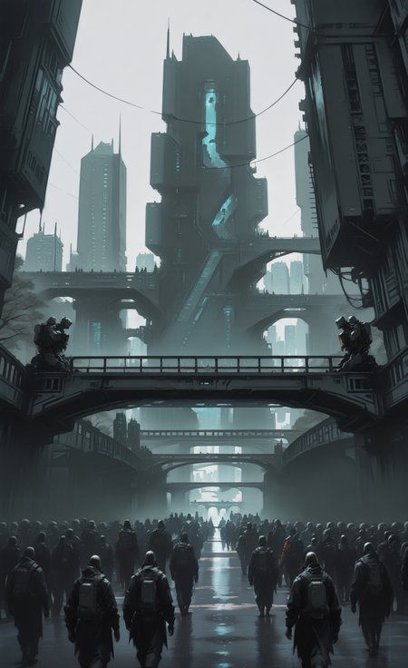 masterpiece, best quality, good quality, newest, highres, absurdres, white background, outdoors, tree, no humans, building, scenery, science fiction, city, road, cityscape, multiple others, bridge, street, skyscraper, tower, people, 6+others, G0zeNA_illu, in the style of ck-sfc,
retro_artstyle, retro, cyberpunk,in the style of cknc <lora:illustriousXL_stabilizer_v1.23:0.3> <lora:NOOB_vp1_detailer_by_volnovik_v1:0.3> <lora:ponyv6_noobE11_2_adamW-000017:0.3> <lora:ck-nc-pastel-cyberpunk:0.7> <lora:retro_scifi_artstyle_illustriousXL-000021:0.7> <lora:G0zeNA_style:0.5> <lora:ck-Sci-Fi-Concepts-IL-000015:0.8>