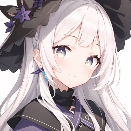 best quality, intricate details, 

 <lora:murasakiShionHololive_v10LTS:0.8> get murasaki shion,  <lora:quanAvatarStyle_v10:0.8> face, facial, white background, head,