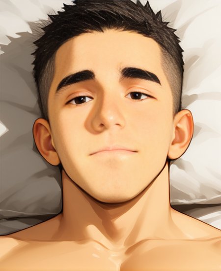 ((source anime)), breeze style, ((anime eyes:1.5, small nose, simple mouth:1.5)), short hair, score_9, score_8_up, score_7_up, Korean, <lora:Expressive_H:1.4>, ((handsome man:1.2, light skin)), (focus male, solo:1.1), masterpiece, best quality, ((1man, 1boy, mature man:1.4)), masterpiece, best quality, amazing quality, 
<lora:Breez_Style_Wv5:1>. breeze style,
breeze style, very awa, absurdres, newest, perfect quality, detailed background, high quality, intricate details, stunning masterpiece, outstanding composition, very aesthetic, ((best quality:1.2)), Male focus, (( a boy lying on bed)),