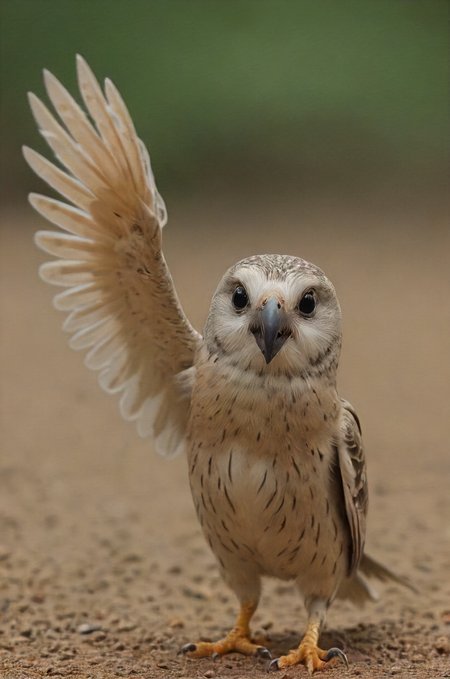 birb? + win? winged high-five... confused ... whryyy?!  <lora:- SDXL - vanta-black_contrast_V3.0:0.8>