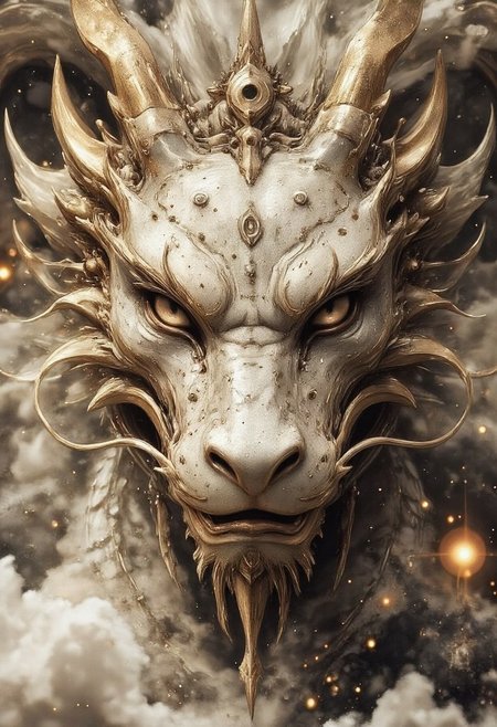 Dragon 
Futuristic and Vintage stylized 
magical, ,bright, , Magical beautiful background fantasy,  hyper-detailed hypermaximalist dynamic style 
Scales texture style, realism, detailed, 
Dramatic lighting
Cinematic 
Epic composition 
Magical background 
 ArsMJStyle, Zen Ink Wash Sumi-e
bo-golden
White background
reij-cybersteam, steampunk, asian, cyberfuturistic, futuristic steampunk, robotic elegance, mechanical aesthetic, dim lighting, bokeh effect, asian architecture
perkysDr4g0n