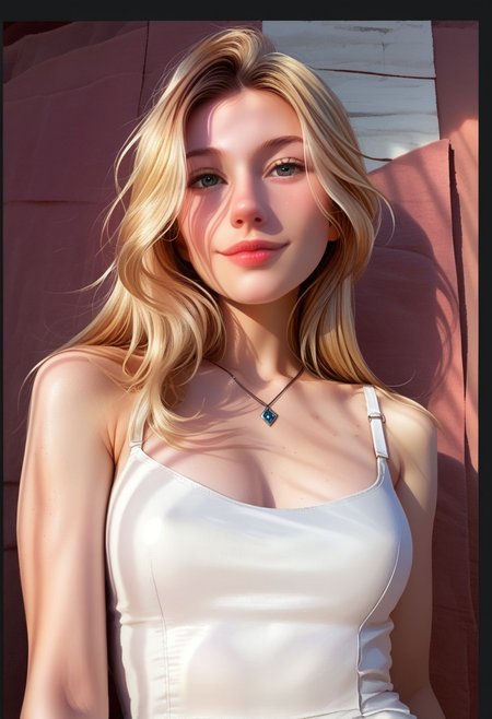 score_9, score_8_up, score_7_up, score_6_up, source_cartoon, 1girl, female, solo, soaking wet hair, smile, diaphonous white dress, bronze necklace, medium breasts, female focus, official style, close up, perfect anatomy, perfect face, standing,  abstract beauty, beautiful, centered, looking at the camera, approaching perfection, dynamic, moonlight, highly detailed, watercolor painting, artstation, concept art, smooth, sharp focus, illustration, portrait
