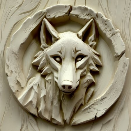 instonx wolf wood 3d<lora:instonx:1>