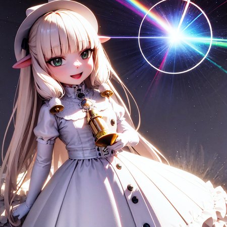masterpiece, best quality, photorealistic, 3D, shiny_skin, shiny_hair, dynamic angle, beautiful detailed glow, HDR, Rembrandt lighting, colorful refraction, lens flare, bloom, film Reflection, chromatic aberration, light diffusion, public indecency, cowboy shot, deep meaning, physically-based rendering, bright, vibrant, intricate, 1girl,mery milk,<lora:mery milk:1.0>,  :d,long skirt