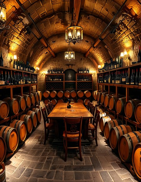 wine cellar background