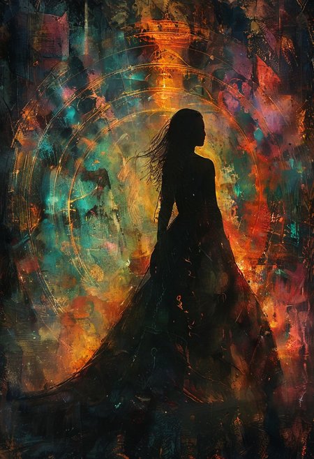 My six-headed bride, Black on both sides, <lora:Lost_In_Dreams:0.6>, <lora:RMSDXL_Creative:0.8>, Volumetric lighting, <lora:Dreamyvibes artstyle SDXL - Trigger with dreamyvibes artstyle:0.7> Dreamyvibes Artstyle