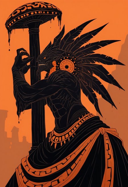 fullbody,
profile view,
 <lora:GreekPot-000008:1> greek pottery,
orange background, monochrome, vibrant color, orange eyes,  monster truck, big wheels, score_9, score_8_up, score_7_up, score_6_up, score_5_up, score_4_up, BREAK