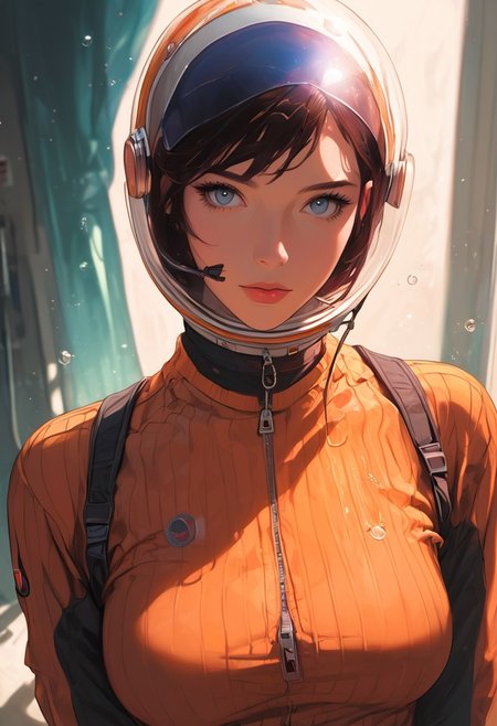 masterpiece,best quality, highly detailed, score_9, score_8_up, score_7_up, score_6_up, source_cartoon,
 BREAK
1MILF, spacesuit unzipped, (zero-g simulator: floating pens) anchoring via vacuum hose  
BREAK  
helmet fogging from heavy breathing, liquid bubbles floating between bodies  
BREAK  
emergency alarm blinking, mission control voice distortion  
 BREAK
dynamic light, warm_light, vibrant colors warm_colors, soft focus, high contrast, textured surfaces, depth of field, golden hour lighting, dramatic shadows, rich details, nature-inspired color palette, playful composition.
,dynamic angle,dynamic light,background,