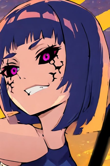 solo, 1girl, solo_focus, (((masterpiece))), ((best quality)), ((ultra-detailed)), ((too many)):16, high resolution, absurdres, highres, ultra-detailed 8k unity wallpaper, 
ghostfreakinvasion,colored sclera,black sclera,purple eyes,dark persona, corruption