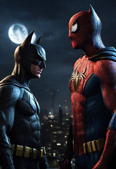 Batman and  spider-man