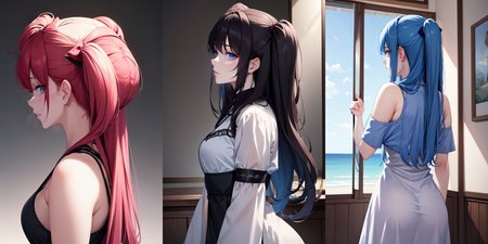 highly insanely detailed, masterpiece, top quality, best quality, highres, 4k, 8k, RAW photo, (very aesthetic, beautiful and aesthetic), two side up, 
__lazy-wildcards/dataset/background-color__, 
<lora:two_side_up-1.0:0.8>âââ