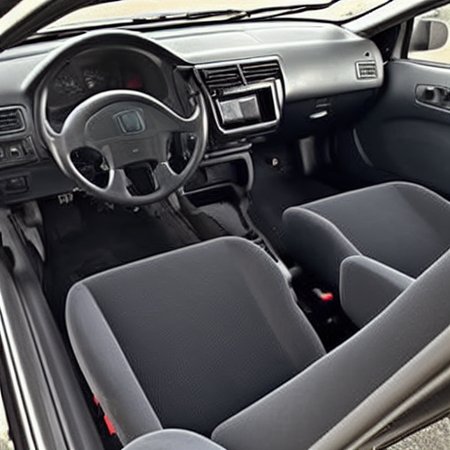 Honda Civic EK 2000, car interior,  steering wheel, seat
