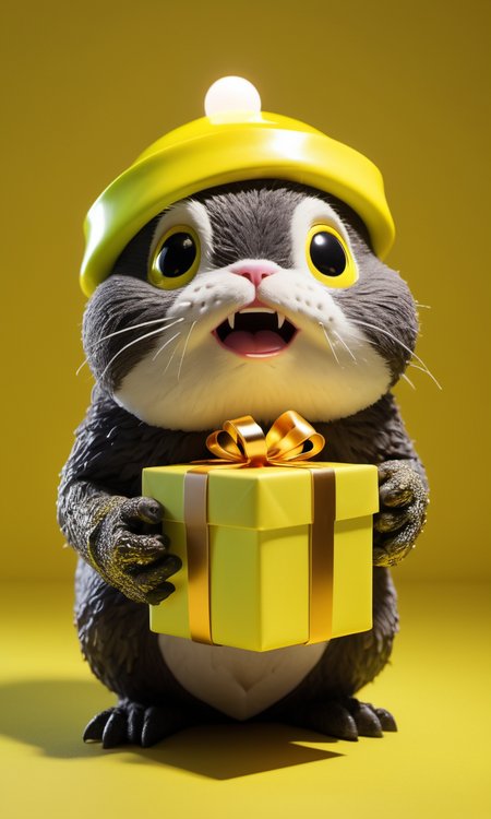 (PENGUIN:1.8) holding a (gift wrapped:1.1)  (cannonball:1.3) with a lit fuse grand photograph, Polaroid, canon 5d mark 4, (neon yellow, background:1.7), kodak ektar, elaborate detail, anime, cartoon <lora:add-detail-XL:0.7>, subsurface scattering, ultra hd, 4k, high def, Photorealistic, Hyperrealistic, Hyper detailed, analog style, realistic, masterpiece, best quality, ultra realistic, 8k, Intricate, High Detail, film photography, soft lighting,  heavy shadow