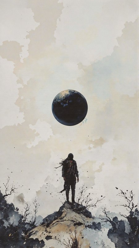 A hauntingly beautiful scene unfolds: a boundless expanse of pure white, punctuated by a solitary, pitch-black orb suspended mid-air, seemingly defying gravity's grasp. The sphere's surface is smooth, unblemished, and devoid of any discernible texture or features, yet its presence warps the surrounding environment, creating an eerie distortion that ripples outward like the gentle lapping of waves on a still pond. As if time itself has been warped, the atmosphere appears frozen, with nary a hint of atmospheric haze or mist to mar the pristine whiteness. The overall effect, abstract style of Bruce Holwerda  expired film photograph, <lora:Bruce Holwerda.safetensors:0.7> abstract style of Bruce Holwerda <lora:expiredfilm-000006.safetensors:0.5> expired film photograph <lora:MJ6.1_Flux-PRO.safetensors:0.5> <lora:aidmaFLUXPro1.1-FLUX-v0.3.safetensors:0.5>