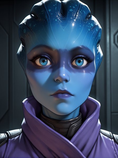 masterpiece, best quality, amazing quality, very aesthetic, absurdres, newest,
<lora:ILMEAPeebee:1.0>
MEAPeebee, 1girl, blue skin, blue eyes, face paint, alien, looking at viewer, portrait