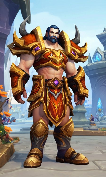 score_9, score_8_up, score_7_up, rating_safe BREAK, world of warcraft, human warrior, wearing epic plate armor, in a battlefield, warcraftstyle, <lora:WarcraftStyle_v1:0.75>