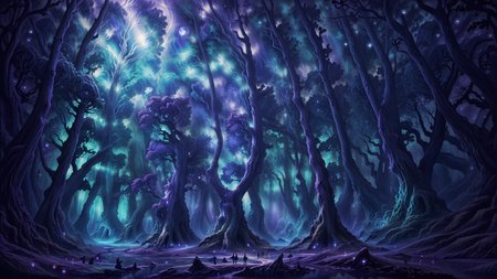 ethereal deciduous forest, trees made of smoke curls and purple nebulas, tree branches in the style of incredible tree branches photography and lightning, trees made of magic glowing pillars [hermetic stunning digital artwork:stunning artstation background:stunning photography:4,3,2:mean], forest made of space art nebulas and void and shadows and eyes, [haunting|eerie|enchanting|beautiful|stunning|magical|dream] forest stunning [digital artwork|photography], trees with bark made of glowing crystal and rococo panels and magic circle fantasy stunning [digital|hermetic|occult] artwork, [<lora:pytorch_lora_weights:0.8>|<lora:sd_1_5_dpo_lora_v1-128dim:0.8>], ethereal forest and sparkling fog made of magic effect, fireflies and motes and stars and smoke curls intricate elaborate stunning, intricate elaborate pillars of crystal in the style of trees, forest in the [background|foreground], fantasy treehouse treetop village made of ice and crystal and glowing crystal fantasy magic and shimmering illumination and plasma, witch's wood stunning artwork, the haunted wood stunning artwork, [hd:4k:high resolution:8k:stunning photography:extremely detailed CG unity 8k wallpaper:best quality:extremely detailed:ultra-detailed::mean]:3, stunning space art in the [black|columns|trees|pillars|darkness|shadows|ground|leaves|background], purple and electric blue and glowing blue and glowing purple and crystalline shimmer and iridescent, stunning artwork in the style of art nouveau and hyperrealism and stunning watercolor and photography and impressionism, twilight analogous colorful intricate elaborate stunning artwork, <lora:ArtfullyFantastic:0.2>, (masterpiece), official art, perfect lighting, (no human:2), landscapes, rocks, trees, nighttime, midnight, starry sky, sparkles, reflection, misty of forest, <lora:impasto_lion_def_bs4_:0.5>, <lora:nighcore:0.4> night sky, sky, forest, <lora:FantasyForest:0.3>, <lora:BrianFroudStyleV1:0.3>, <lora:S1-Ori-ArtStyle_DreamLike-000008:0.5> ori and the will of the wisps, ori and the blind forest, outdoors, spirit tree, ori, <lora:ginko:0.2> ginko_soul3142, outdoors, sunlight, nature, <lora:fantasy00d:0.4> fantasy00d
