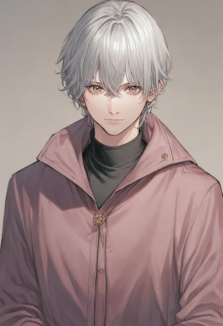 source_anime, score_9, score_8_up, score_7_up, 1girl, solo, Kneeling, pretending to paint a masterpiece, perspective, (Scarle Lederhosen), gray hair, upper body, rating_safe, <lora:sdxl\pony diffusion\artist_styles\izayoi_seishin_pony:1.0>
