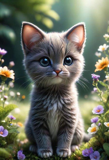 (((videogame_style))), (sharp focus:1.2), lineart, flat color, monochrome, greyscale, depth of field, bokeh, 8k, OLED,a baby cat is hugging a baby mouse, super cute,, on a flower meadow at sunrise, lluminated by the ethereal glow of studio lightning, the light is reflecting shadows on the cute animals, for the viewer, they appears alive, as if a glimpse of itheir inner sparkle is possible, sunrise, peacful and grateful atmosphere, painted hearts, magical atmosphere, close up, (((cuteness overload)))