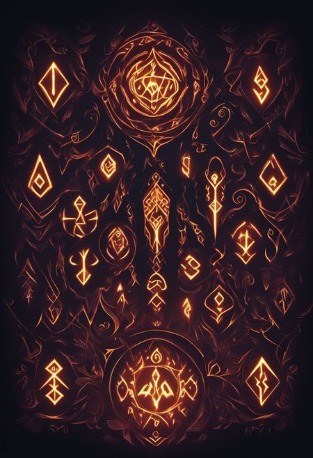 In the darkest of nights, elemental runes are summoned
Glowing Runes