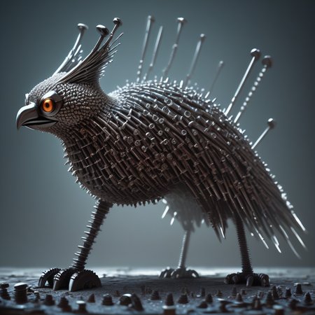 embedding:lazyup, 1girl, wingnut-feathered phoenix, soaring over cityscape of interlocking gears, molten steel rivers reflecting socket wrench-shaped clouds, fastenerswm <lora:FastenersWMv0.4:1.0000000000000002> <lora:TrendCraft_The_Peoples_Style_Detailer-v2.0A-3_13_2025-PonyXL:0.4000000000000001>