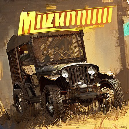 a  photo of a 1920's jeep by craig mullins   512SpeedPainter