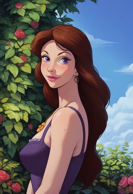 zPDXL2, 1 girl va79ssa, sfw,  <lora:Vanessa_pxl_V0.0:1> vanessa, purple dress, close-up 
<lora:gh1bl1XLP:1> gh1bl1