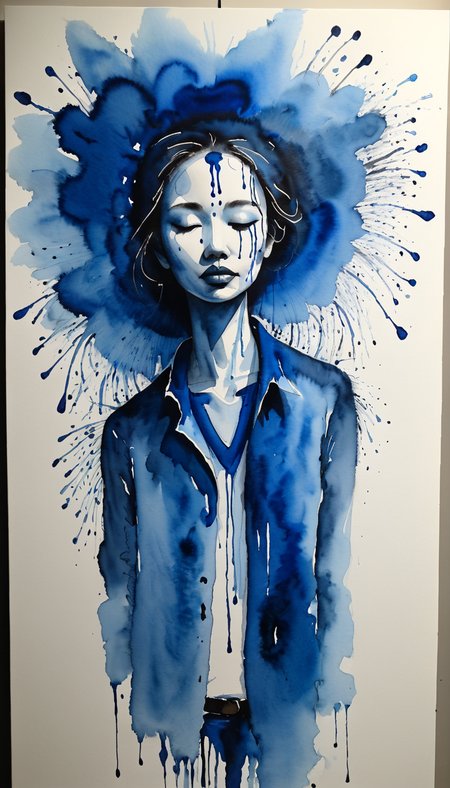 positiv Clip L:
Blues Music    , Blues Music, often for soulful melodies, blues scales, or emotional expression.,   
positiv Clip G:
watercolor painting  . vibrant, beautiful, painterly, detailed, textural, artistic, Ink Dripping Drawing, ink drawing, dripping ink, Japanese Ink Drawing, ink drawing, inkwash, Japanese Ink Drawing Blues Music    , Blues Music, often for soulful melodies, blues scales, or emotional expression.,