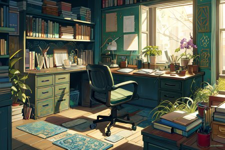 highly insanely detailed, masterpiece, top quality, best quality, highres, 4k, 8k, RAW photo, (very aesthetic, beautiful and aesthetic),  
(code_style,codestyle),traditional chinese text,(sympattern,geometric pattern:1.3),colorful,symbolic patterns,doodle pattern,Doodle,geometric pattern wallpaper,vignette, 
<lora:CodeStyle (half generic class)_564920:0.7>, 
(1girl:1.3), 1other, 
The messy room filled with super cluttered plants and super cluttered books,âââ