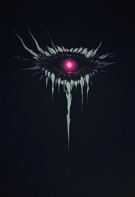 DRKWB, glowing, dark, no humans, glowing eyes, monster, solo